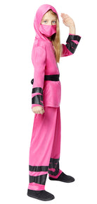 Pink Ninja Girl Mädchenkostüm - 4