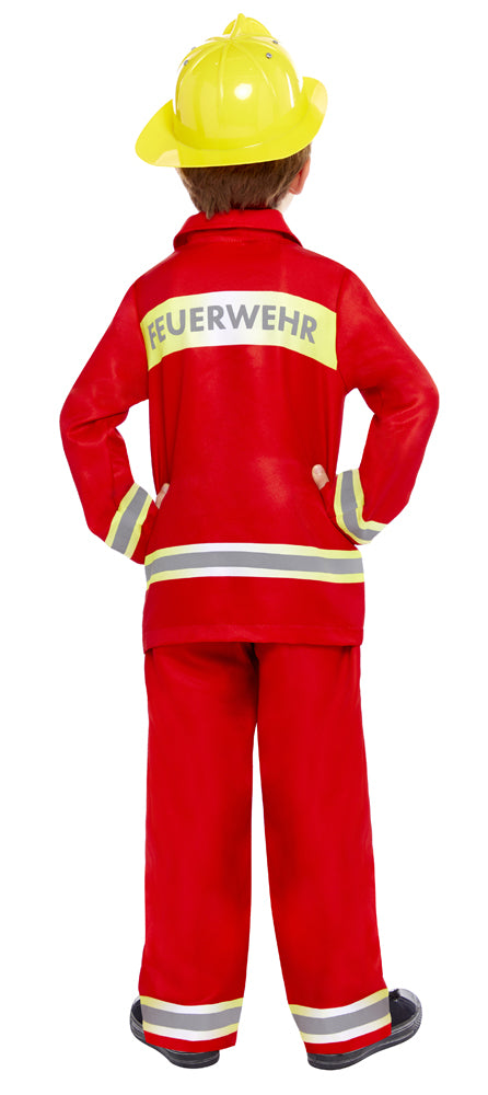 Feuerwehr Kostüm für Kinder in Rot - 6