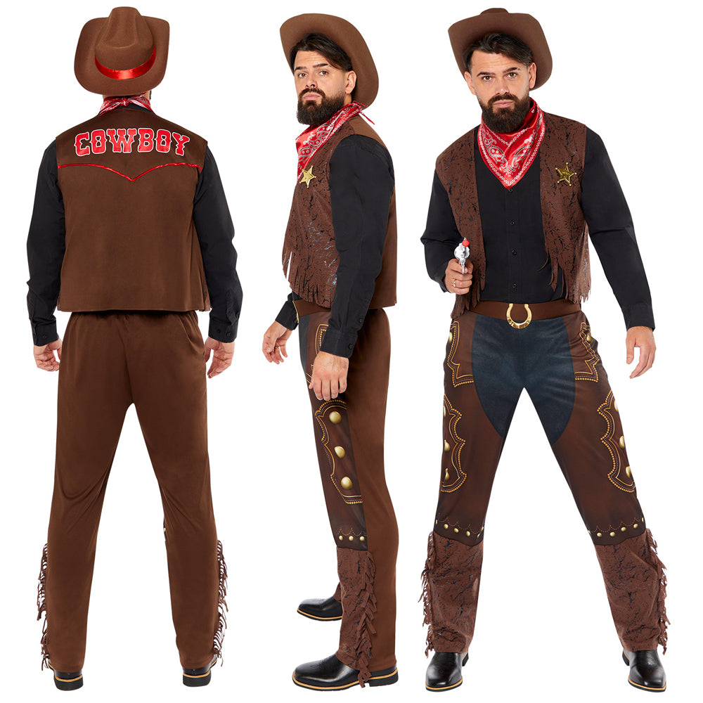 Western Cowboy Kostüm für Herren - 5