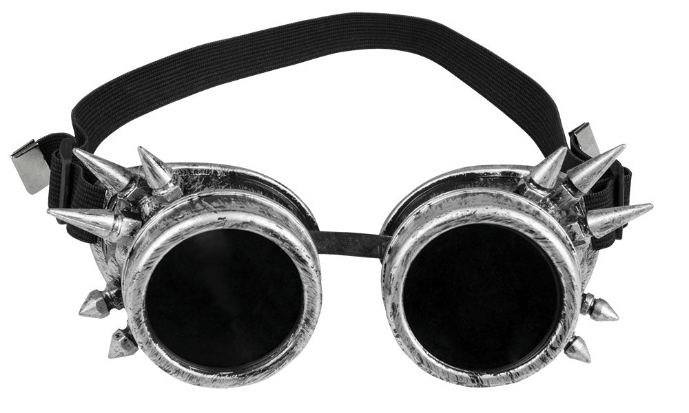 Steampunk Cyber Brille silber - 2