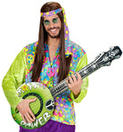 Aufblasbare Flower-Power Gitarre grün - 2