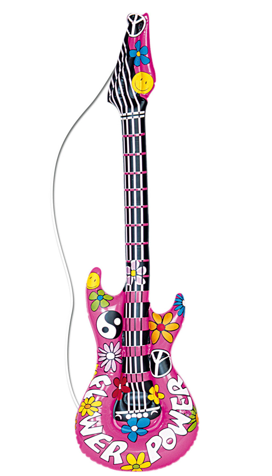 Aufblasbare Super Flower Power Gitarre - 1