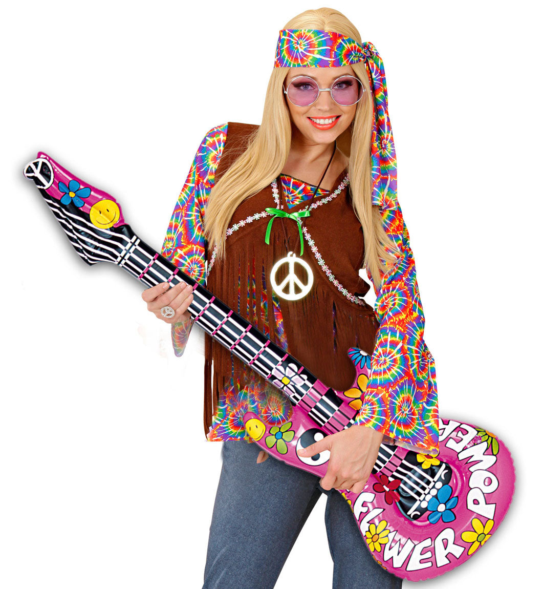 Aufblasbare Super Flower Power Gitarre - 2