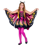 Schmetterling Kostüm für Mädchen pink-gelb - 3