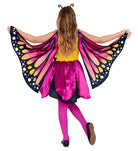 Schmetterling Kostüm für Mädchen pink-gelb - 2