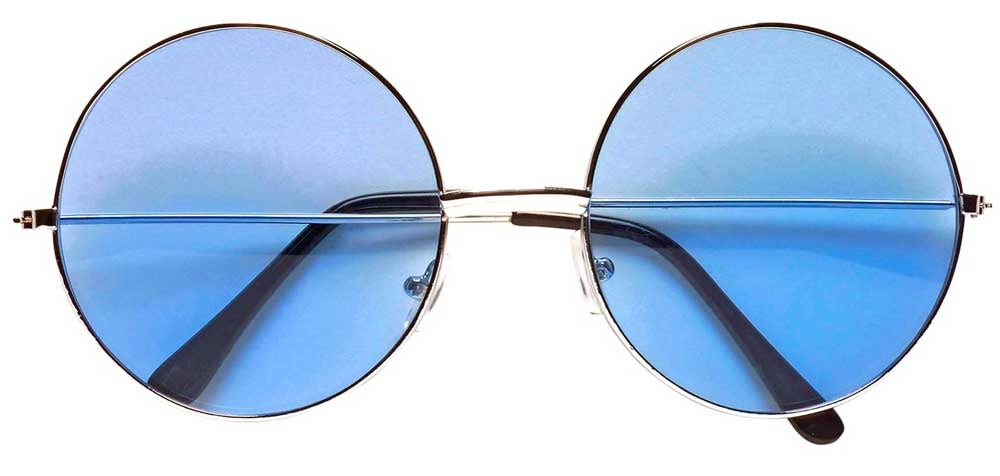 Johnny Hippie Brille hellblau - 1