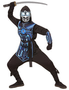 Blue Cyber Ninja Kostüm für Kinder - 3