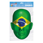 Brasilien Fan Pappmaske - 2