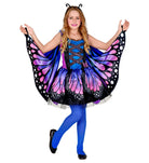 Schmetterling Kostüm für Mädchen violett-blau - 3