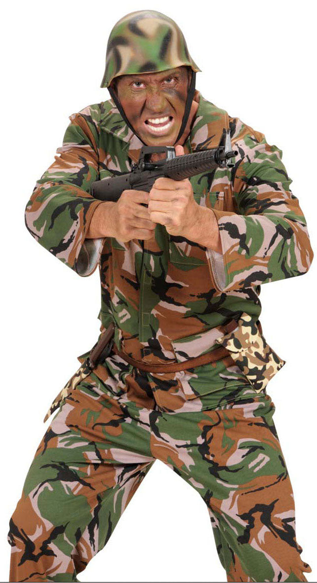 Militär Messer mit Camouflage Scheide - 3