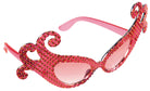 Carnevale Veneziano Brille rot mit Glitzersteinen 1