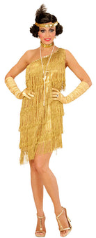 Charleston Flapper Lieselotte Damenkostüm gold - 3