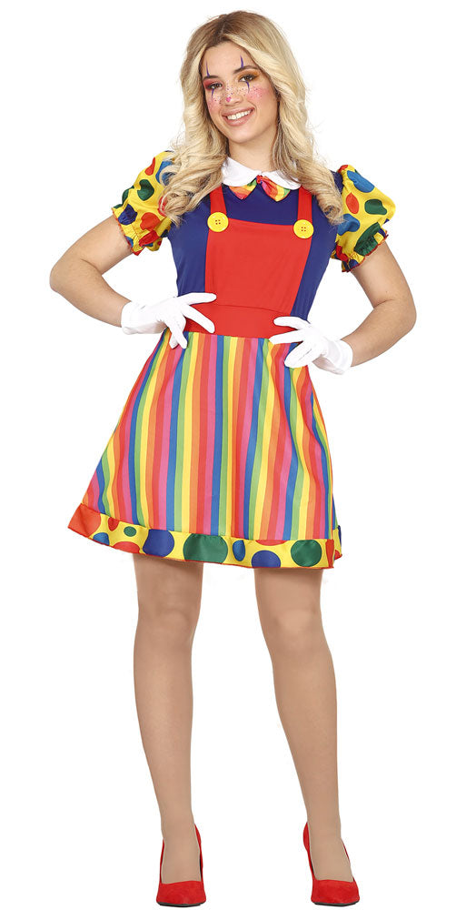 Happy Sally Clown Kostüm für Damen - 1