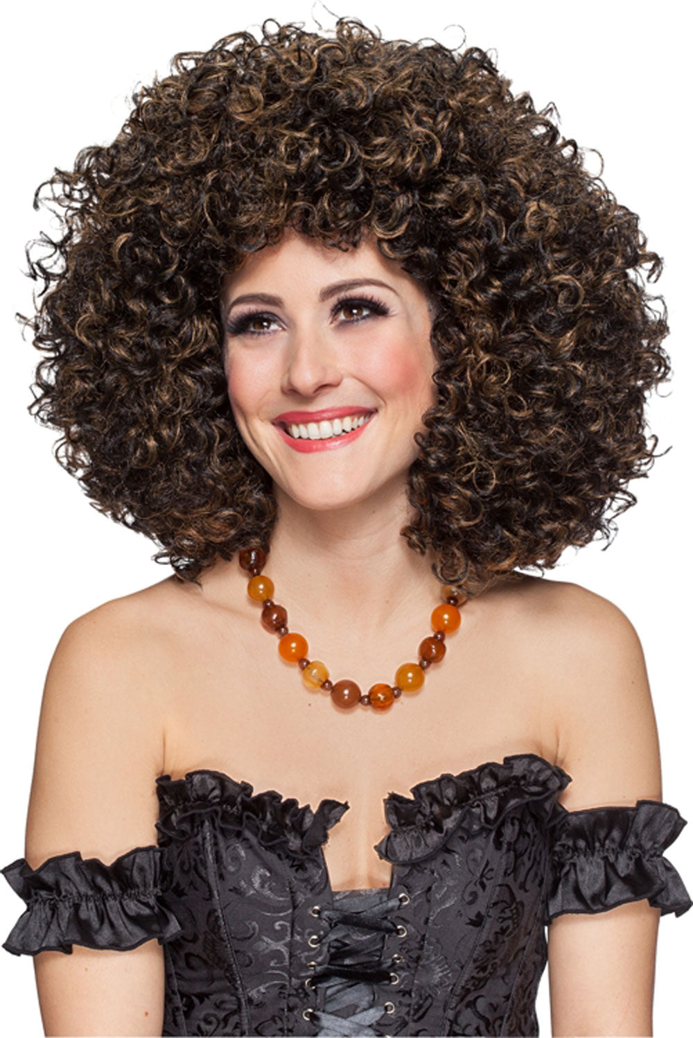 Curly Afro Damenperücke - 1