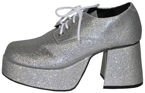 Disco Plateau-Schuhe silber für Herren - 1