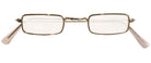 Eckige Brille in Gold 1