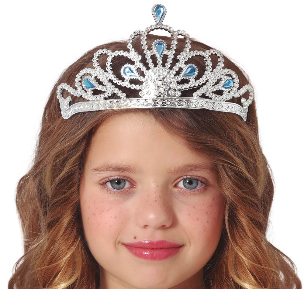 Eis Prinzessinn Tiara silber-blau 1