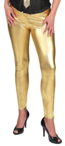 Glanz Leggings gold-metallic - 1