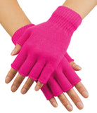 Fingerlose Handschuhe neon-pink - 1