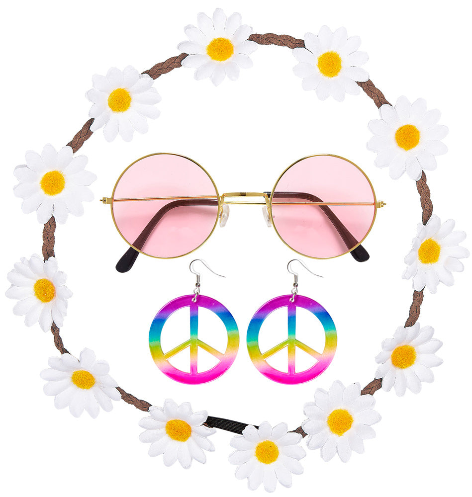 Flower Power Hippie Set 3-teilig - 2