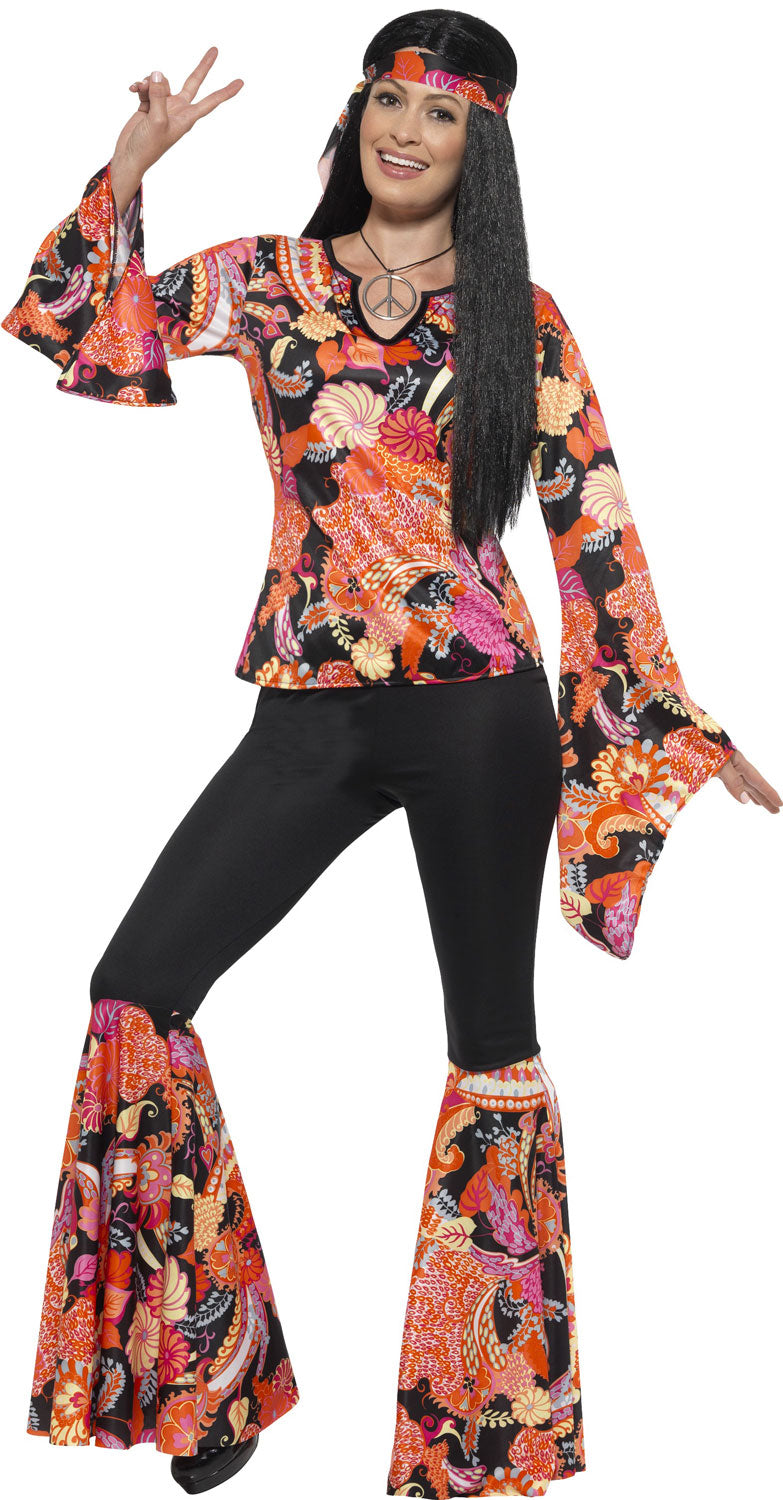 Funky Freya Hippie Kostüm für Damen - 1