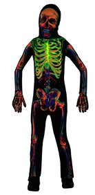 Leuchtendes Skelett Kinder Kostüm - 2