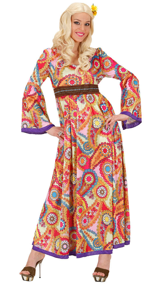 Buntes Hippie Kostüm Donna für Damen - 1