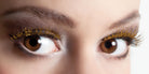 Glitzer Wimpern gold - 1