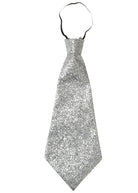 Gloria Glitter Krawatte silber - 1