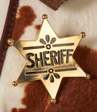 Goldenes Sheriff Stern Abzeichen 1