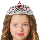 Herz Prinzessin Tiara silber-rot 1