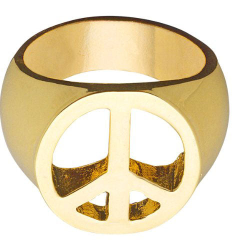 Love & Peace Gold Ring - 1