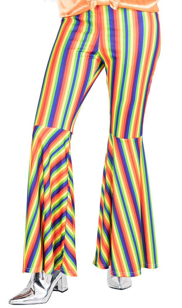 Rainbow Stripes Hippie Schlaghose für Damen - 1