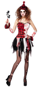 Horror Harlekin Kostüm für Damen - 1