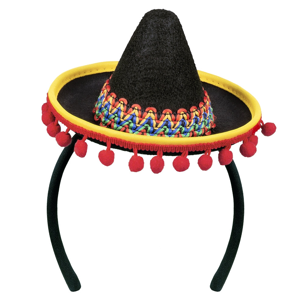 Mini Sombrero mit Bommeln - 2