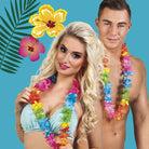 25 Regenbogen Hawaii Ketten Set - 5