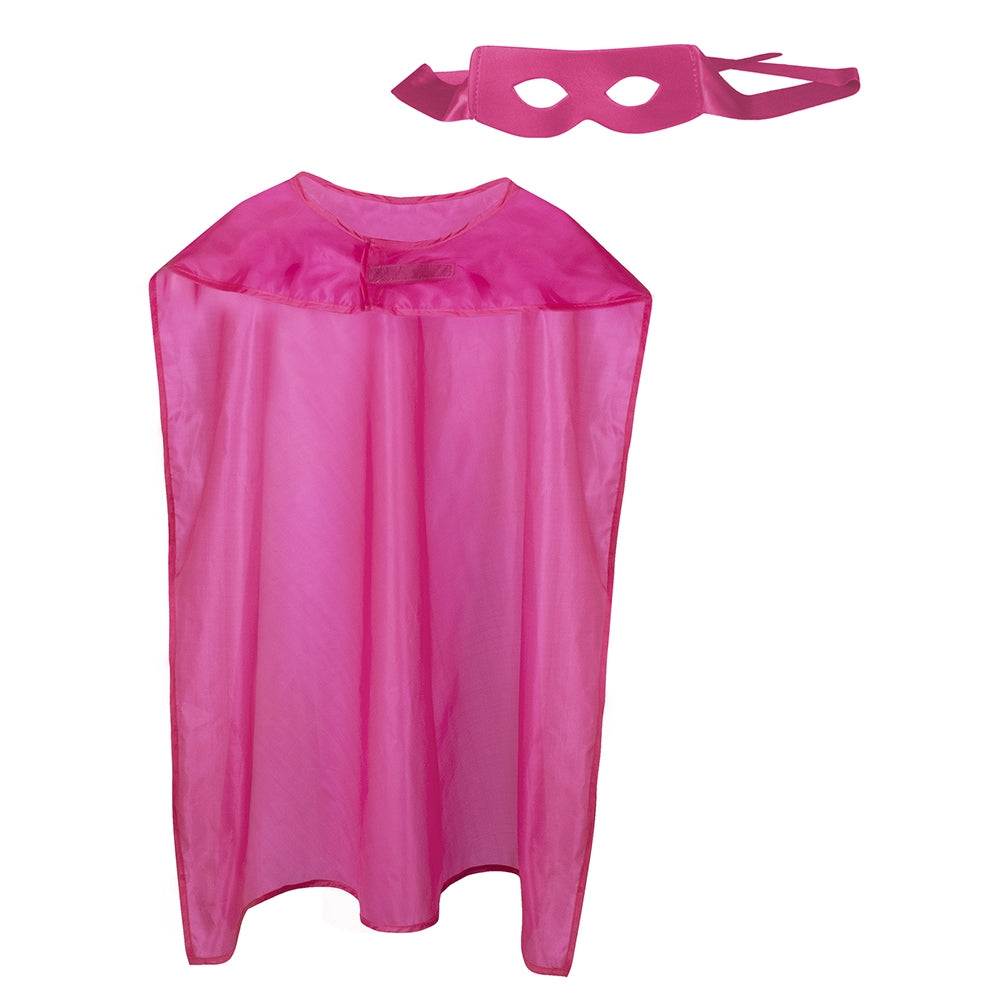 Superhero Set Cape und Maske Pink - 2