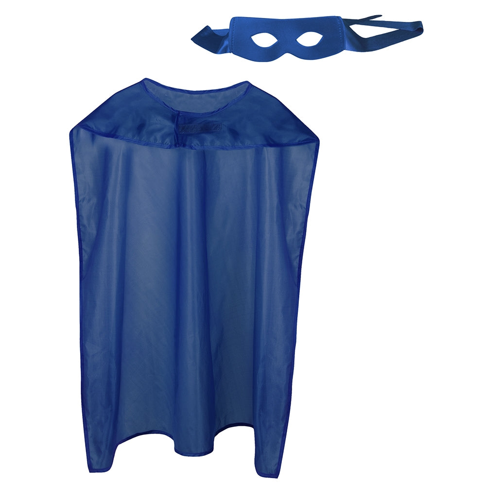 Superhero Set Cape und Maske Blau - 2