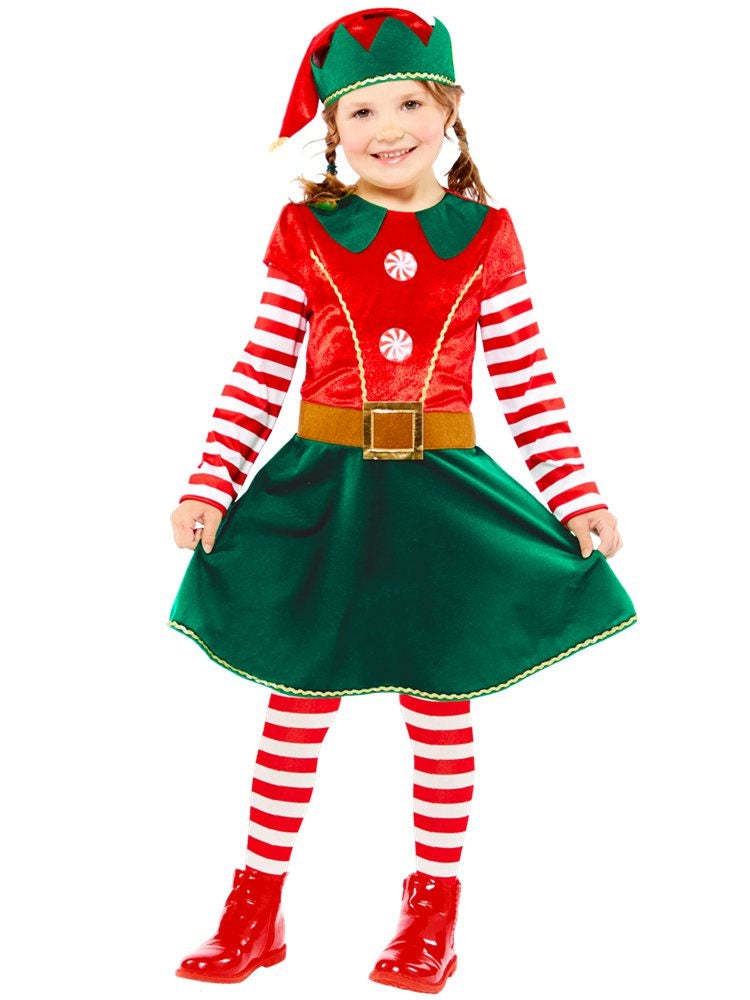 Elvira Weihnachtselfin Kinderkostüm - 1