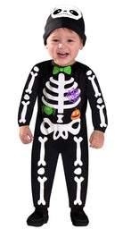 Mini Skelett Halloween Kostüm für Kinder - 1