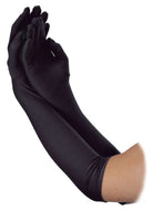 Lange Handschuhe für Damen schwarz 1