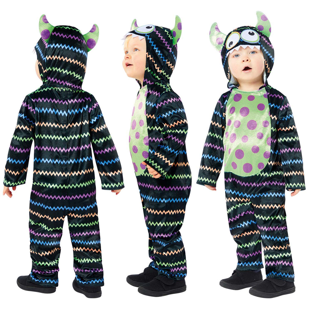 Buntes Monster Baby und Kleinkinder Kostüm - 6