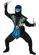 Kombat Ninja Kostüm für Kinder blau - 4