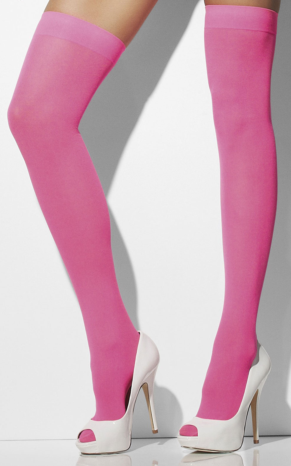 Neon Overknees pink - 2