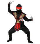 Kombat Ninja Kostüm für Kinder rot - 4