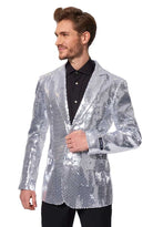 Suitmeister Sequins Silver Jacket für Herren - 4