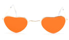 Hippie Herz Brille in Orange - 3