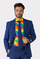 OppoSuits Shirt LS Zig Zag Rainbow - 4