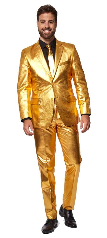 OppoSuits Groovy Gold Herrenanzug - 1