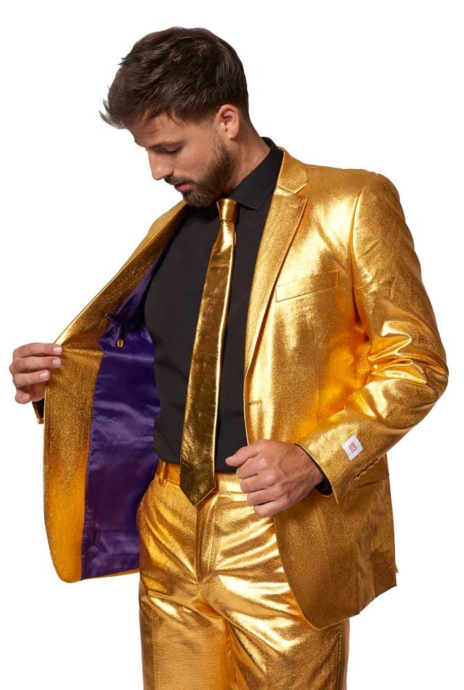 OppoSuits Groovy Gold Herrenanzug - 5